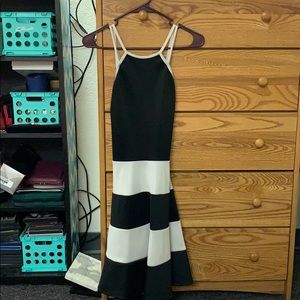 Black and white dress